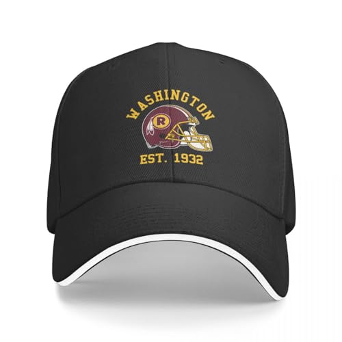 OOAXBEED Basecap Washington Football Baseball Cap Sonnenschutz Rave Weihnachtsmütze Gentleman Hut Herren Baseball Cap Damen von OOAXBEED