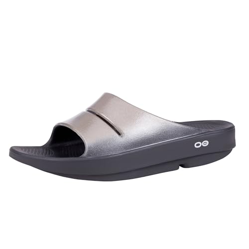 OOFOS Damen Badelatschen Sandalen Ooahh Luxe Pantolette Synthetik Flipflops Strand Uni Sommer Urlaub Strand Wasser von OOFOS