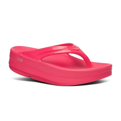 OOFOS Damen Oomega Oolala Luxe Flip-Flop, Neon Berry, 38.5 EU OOFOS Damen Oomega Oolala Luxe Flip-Flop, Neon Berry, 38.5 EU von OOFOS