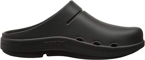 OOFOS OOahh Recovery Slide – Unisex (mattschwarzes Logo, US-Schuhgrößensystem, Erwachsene, Damen, numerisch, Größe M, 13), Mattschwarzes Logo, 13 Women/11 Men von OOFOS