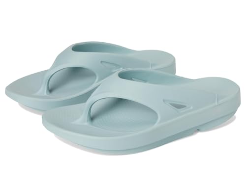 OOFOS Unisex-Erwachsene Ooriginal Sandalen Flip-Flop, Nebel, 10 Women/8 Men OOFOS Unisex-Erwachsene Ooriginal Sandalen Flip-Flop, Nebel, 10 Women/8 Men von OOFOS
