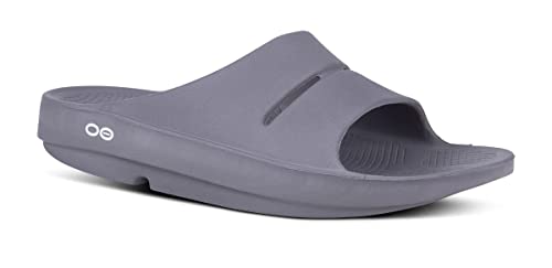 OOFOS - Unisex OOahh Sport – Post Run Recovery Slide Sandale, Schiefergrau, 8 Women/6 Men von OOFOS