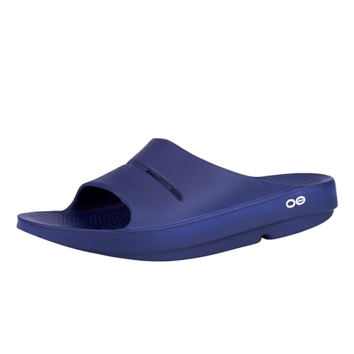 OOFOS Unisex Schiebe-Sandalen, Blau Navy, 40 EU von OOFOS