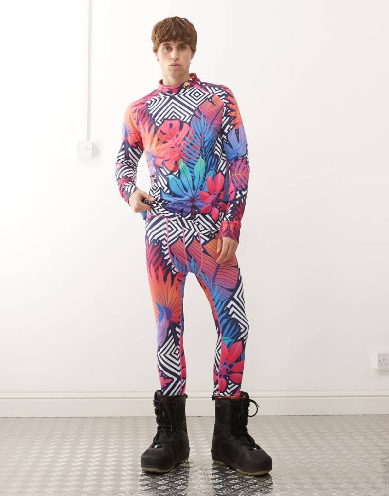 OOSC - Big Poppa - Mehrfarbige Baselayer-Hose für Herren-Bunt von OOSC