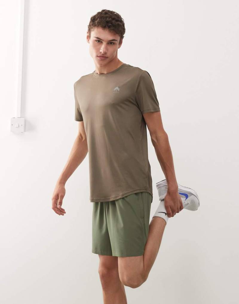 OOSC - Elite - Sport-T-Shirt in Khaki-Grün von OOSC