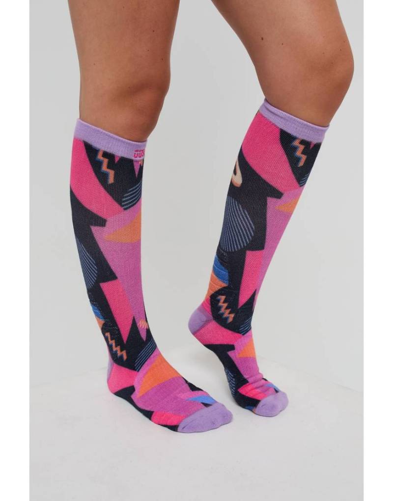 OOSC - Hotstepper - Bunte Ski-/Snowboardsocken-Rosa von OOSC