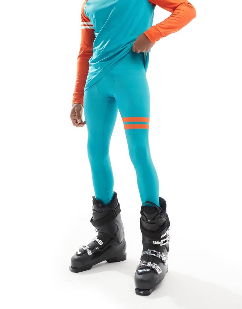 OOSC - Miami Dolphins OOSC NFL - Bunte Ski-Baselayer-Hose für Herren-Blau von OOSC