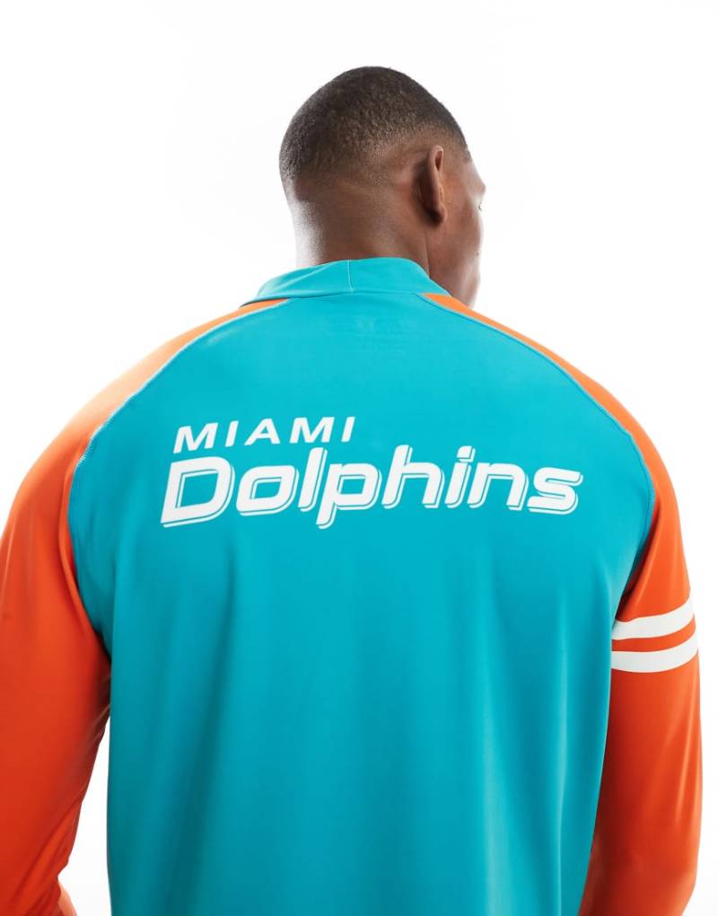 OOSC - Miami Dolphins OOSC NFL - Mehrfarbiges Ski-Baselayer-Oberteil für Herren-Blau von OOSC