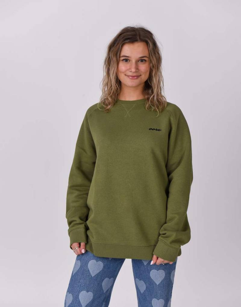 OOSC - Penfold - Sweatshirt in Khaki und Khaki-Grün von OOSC