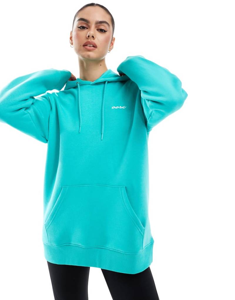 OOSC - Powder Club - Kapuzenpullover in Aqua-Blau von OOSC