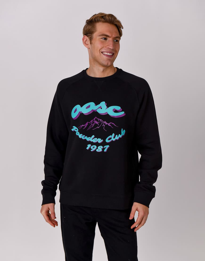 OOSC - Powder Club - Sweatshirt in Schwarz von OOSC