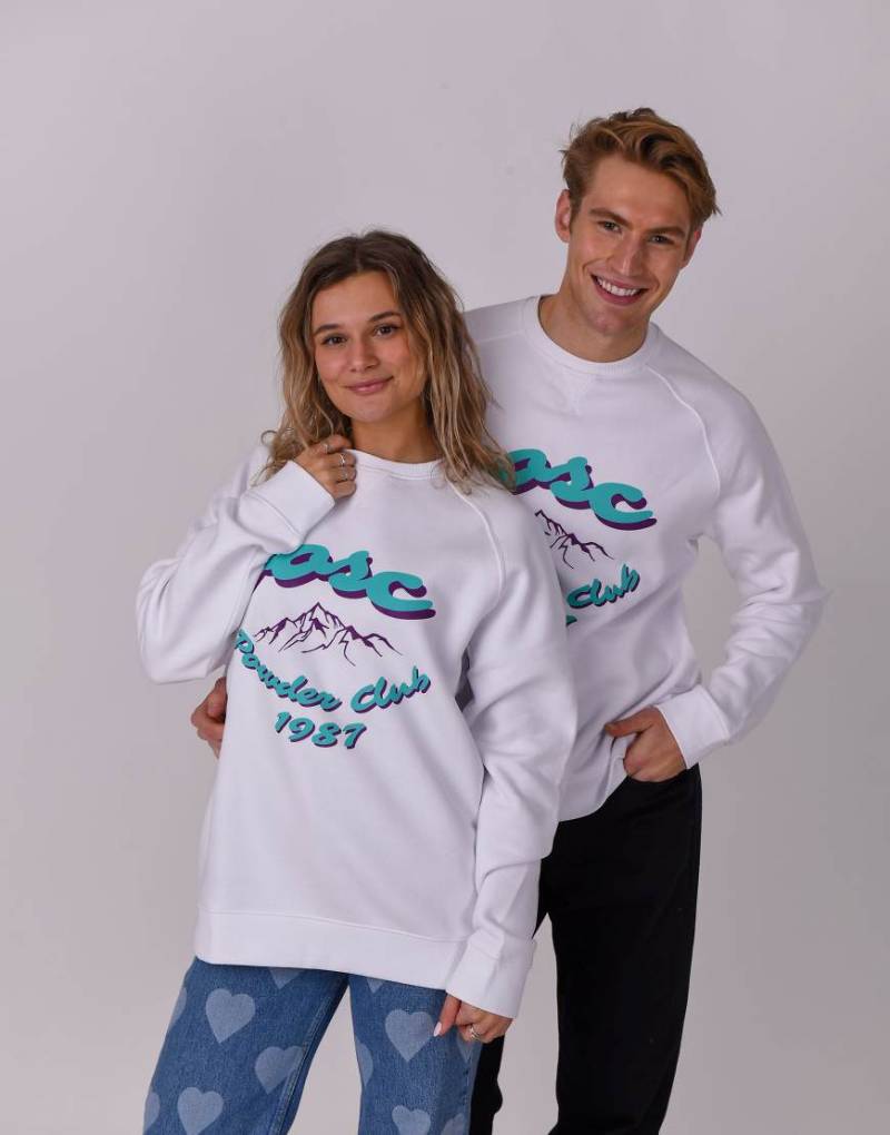 OOSC - Powder Club - Sweatshirt in Weiß von OOSC
