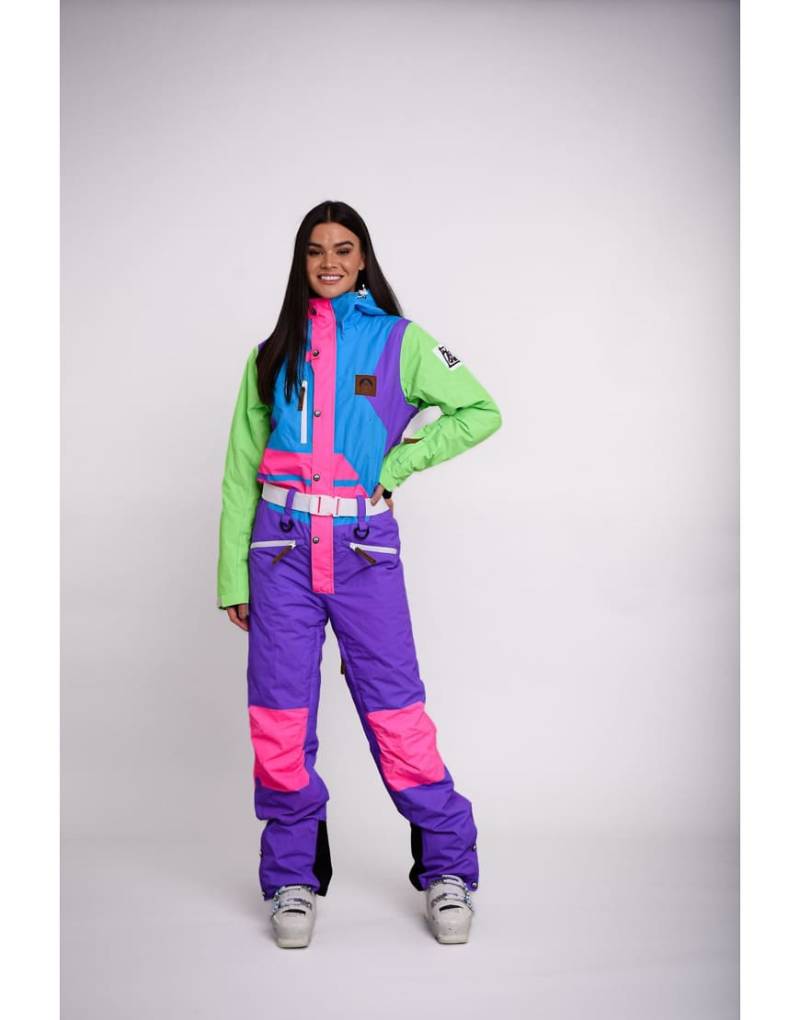 OOSC - Powder Hound - Bunter Damen-Skianzug-Lila von OOSC