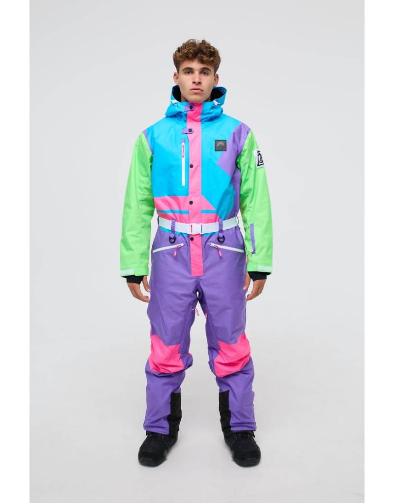 OOSC - Powder Hound - Bunter Skianzug für Herren/unisex-Lila von OOSC