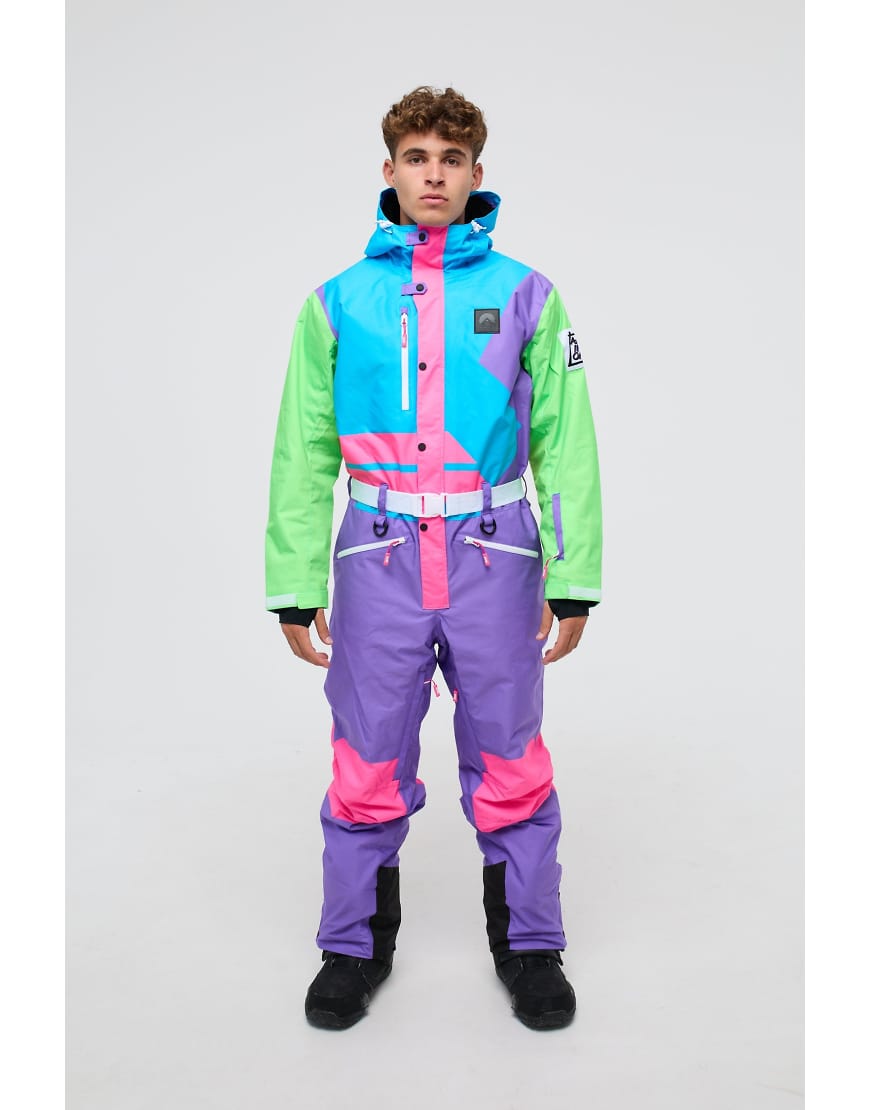 OOSC - Powder Hound - Bunter Skianzug für Herren/unisex-Lila von OOSC