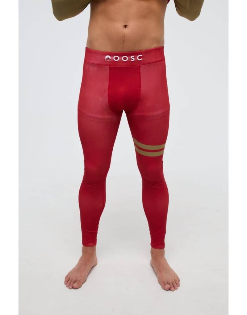 OOSC - San Francisco 49ers - OOSC x NFL - Bunte Baselayer-Hose für Herren-Rot von OOSC