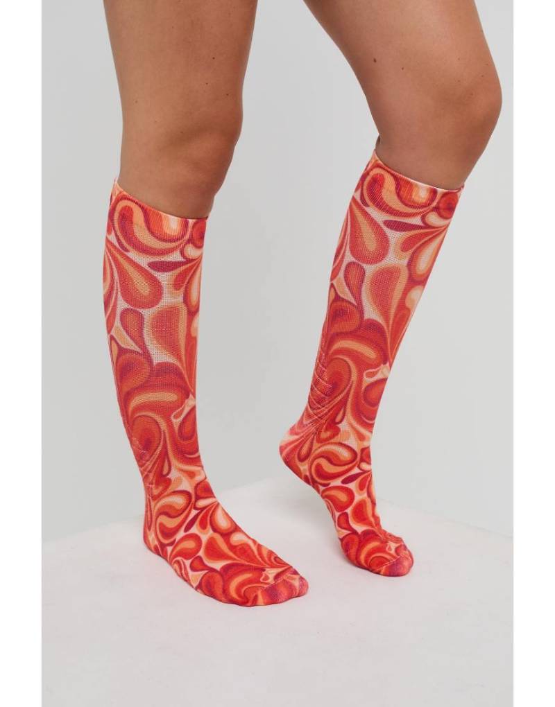 OOSC - Shagadelic Baby! - Bunte Ski-/Snowboardsocken-Rot von OOSC