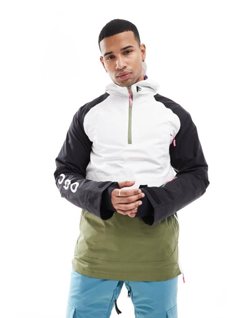 OOSC - Ski-Jacke zum Reinschlüpfen in Khaki-Grün von OOSC