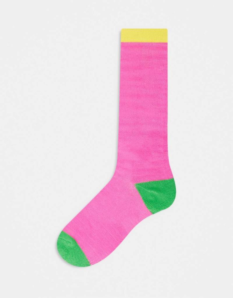 OOSC - So Fetch - Bunte Ski-/Snowboardsocken-Rosa von OOSC