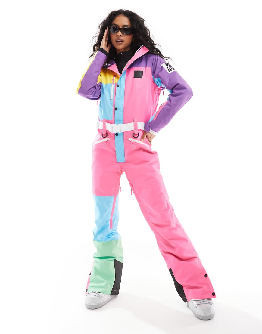 OOSC - So Fetch - Bunter Damen-Skianzug-Rosa von OOSC