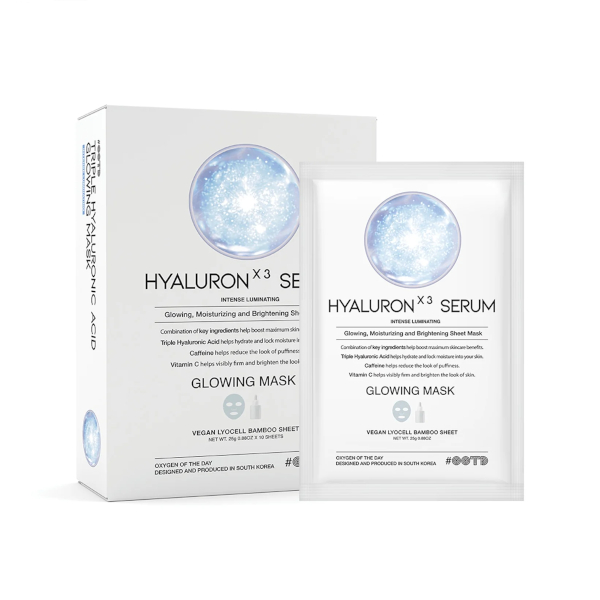 #OOTD - Triple Hyaluron Acid Serum Glowing Mask - 10ea von #OOTD