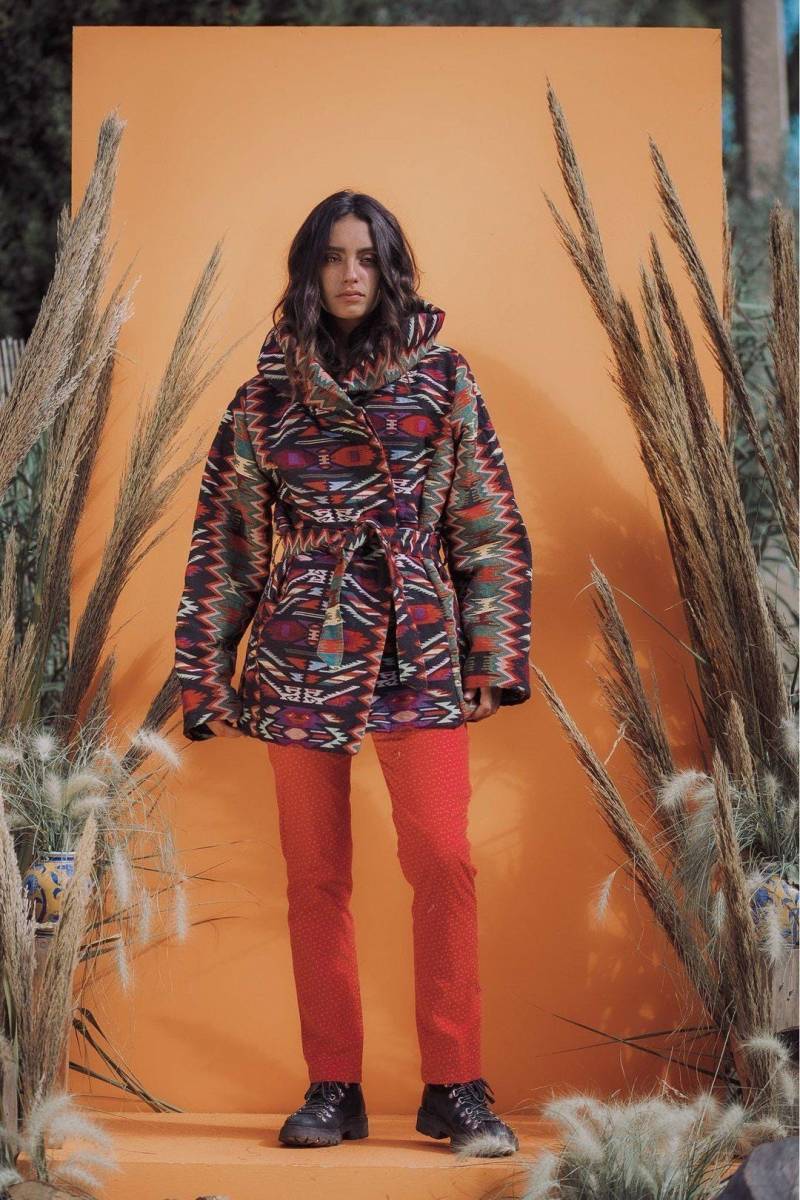 Atzi Webender Kurzmantel - Multi von OOTOCLOTHING
