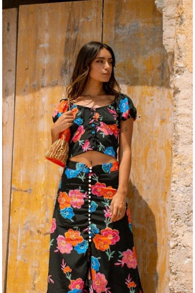 Pammy Helle Blumenbluse von OOTOCLOTHING