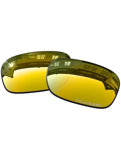 OOWLIT Ersatzgläser, kompatibel mit Oakley Holbrook Sonnenbrille, Gold (24k Combine8™ Polarized), Einheitsgröße von OOWLIT