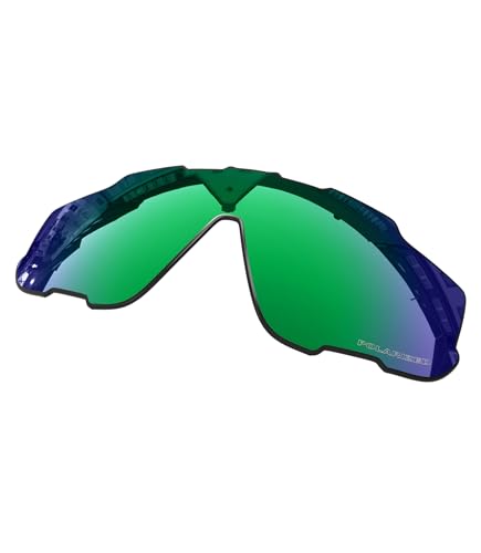 OOWLIT Ersatzgläser kompatibel mit Oakley Jawbreaker Sonnenbrille, Gr n (Emerald Combine8™ Polarized), Einheitsgröße von OOWLIT