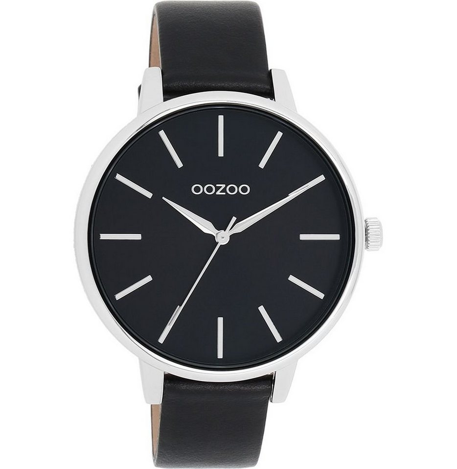 OOZOO Quarzuhr Damenuhr C11293 Schwarz Lederband 42 mm von OOZOO