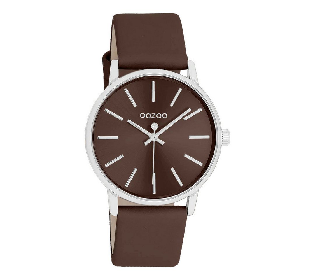 OOZOO Quarzuhr Damenuhr C11654 – Schokobraun, Lederband, 36 mm von OOZOO