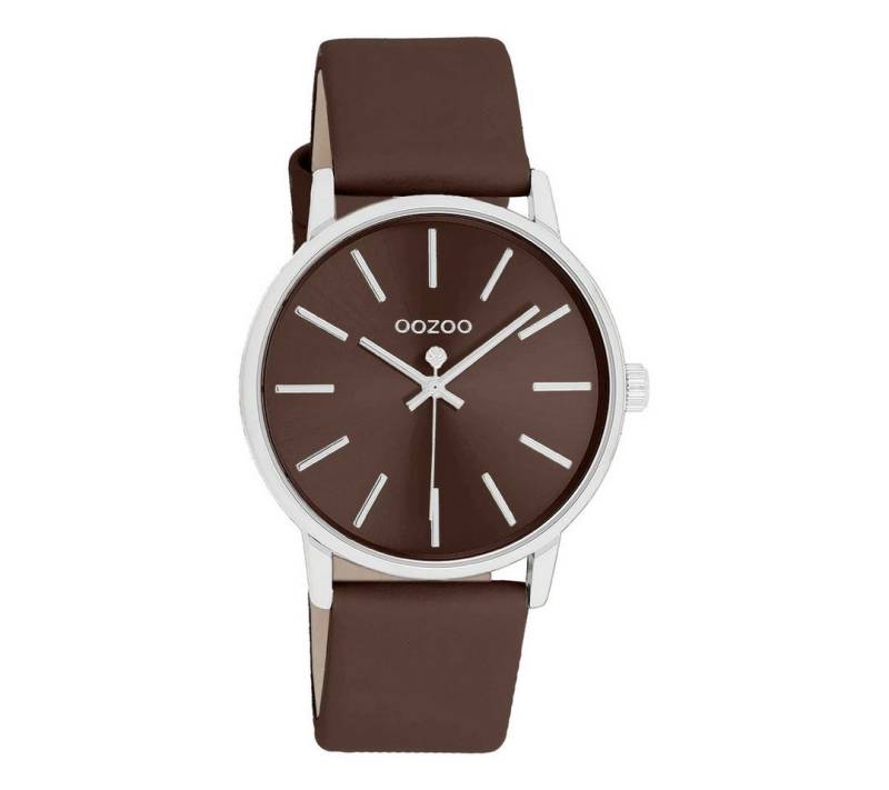 OOZOO Quarzuhr Damenuhr C11654 – Schokobraun, Lederband, 36 mm von OOZOO