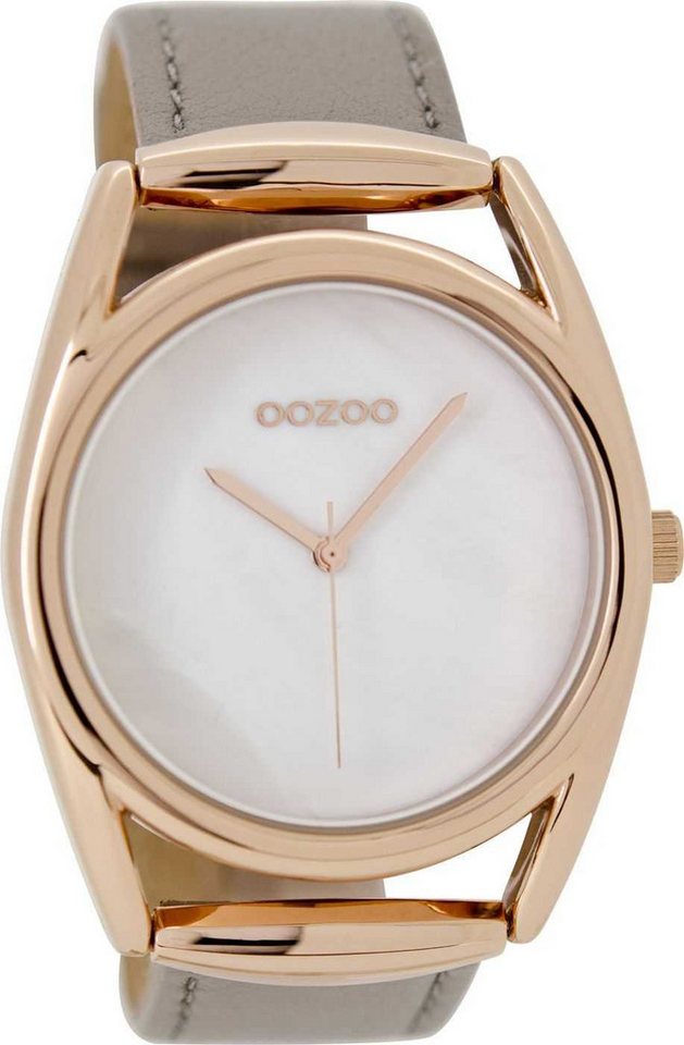 OOZOO Quarzuhr Damenuhr C9168 IP-Rose Lederband Taupe 42 mm C9168 OOZOO Quarzuhr Damenuhr C9168 IP-Rose Lederband Taupe 42 mm C9168 von OOZOO