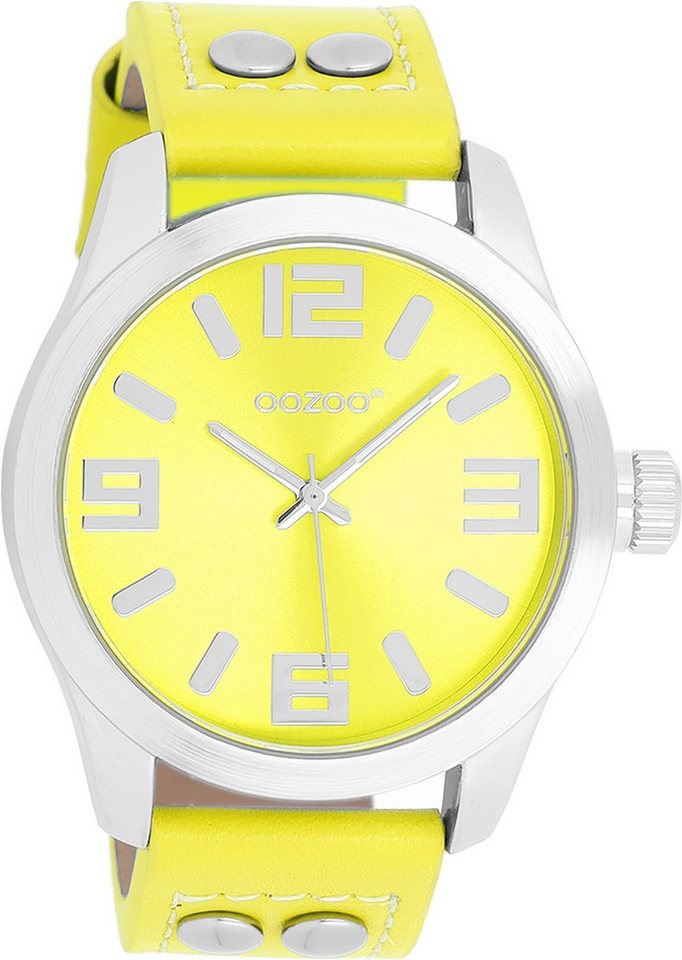 OOZOO Quarzuhr Oozoo Damen Armbanduhr JR Analog Metall, (Analoguhr), Damenuhr rund, groß (ca. 40mm) Metallarmband, Casual-Style von OOZOO