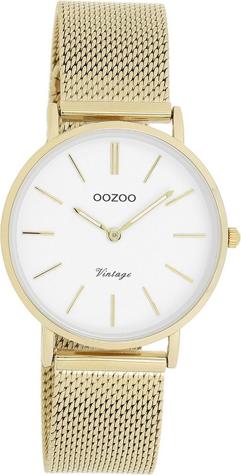 OOZOO Quarzuhr Oozoo Damen Armbanduhr Timepieces Analog, (Analoguhr), Damenuhr rund, mittel (ca. 32mm) Metallarmband, Fashion-Style von OOZOO