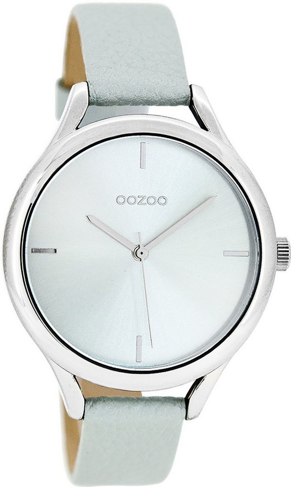 OOZOO Quarzuhr Oozoo Damen Armbanduhr Timepieces Analog, (Analoguhr), Damenuhr rund, mittel (ca. 38mm) Lederarmband, Casual-Style von OOZOO