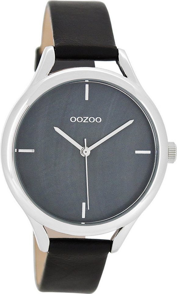 OOZOO Quarzuhr Oozoo Damen Armbanduhr Timepieces Analog, (Analoguhr), Damenuhr rund, mittel (ca. 38mm) Lederarmband, Elegant-Style von OOZOO