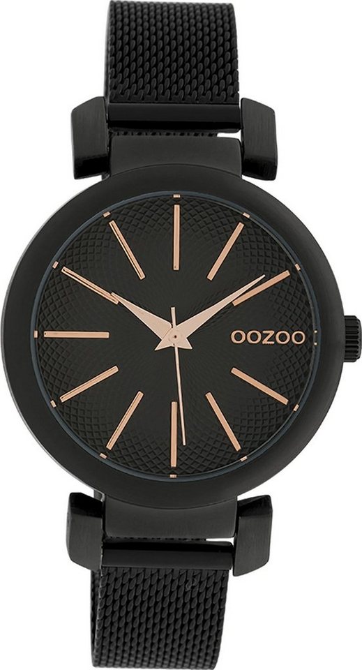 OOZOO Quarzuhr Oozoo Damen Armbanduhr Timepieces Analog, Damenuhr rund, mittel (ca. 36mm) Metallarmband, Fashion-Style von OOZOO