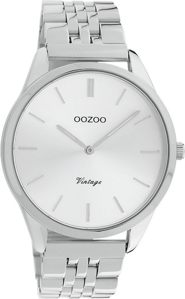 OOZOO Quarzuhr Oozoo Damen Armbanduhr Timepieces Analog, Damenuhr rund, mittel (ca. 38mm) Metallarmband, Fashion-Style von OOZOO
