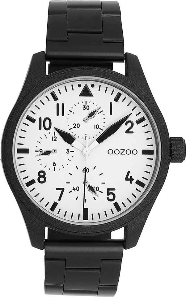 OOZOO Quarzuhr Oozoo Herren Armbanduhr Timepieces Analog, (Analoguhr), Herrenuhr rund, groß (ca. 42mm) Metallarmband, Casual-Style von OOZOO