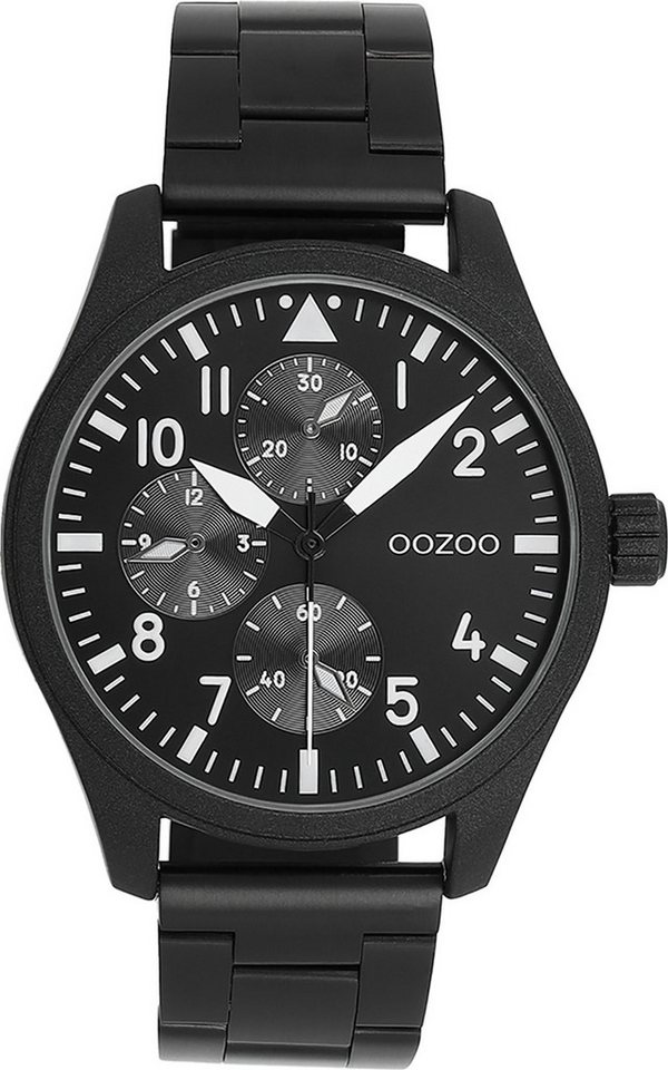 OOZOO Quarzuhr Oozoo Herren Armbanduhr Timepieces Analog, (Analoguhr), Herrenuhr rund, groß (ca. 42mm) Metallarmband, Casual-Style von OOZOO
