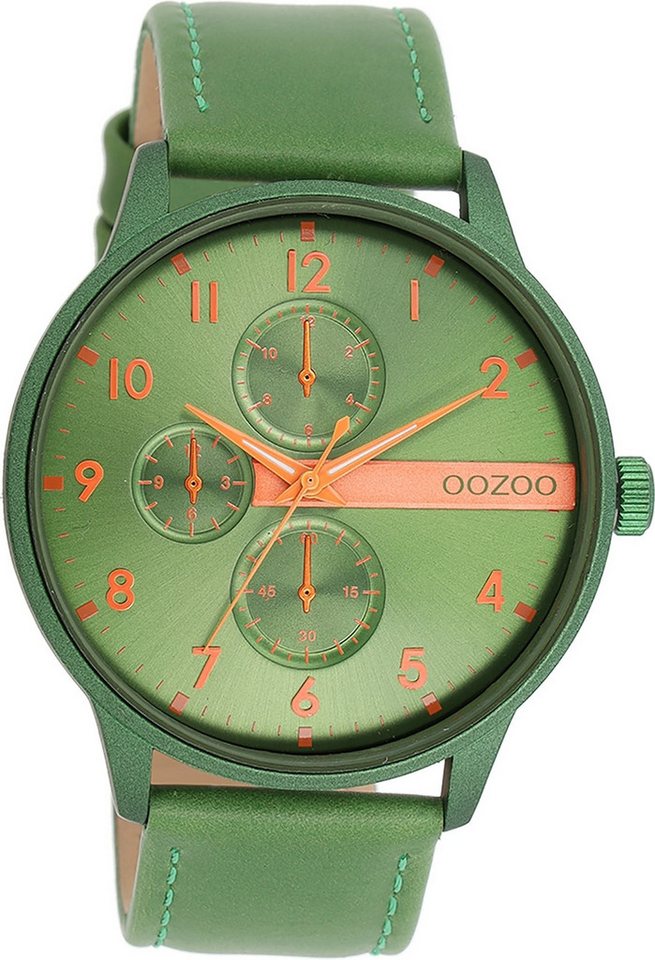 OOZOO Quarzuhr Oozoo Herren Armbanduhr Timepieces Analog, (Analoguhr), Herrenuhr rund, groß (ca. 45mm) Metallarmband, Fashion-Style von OOZOO