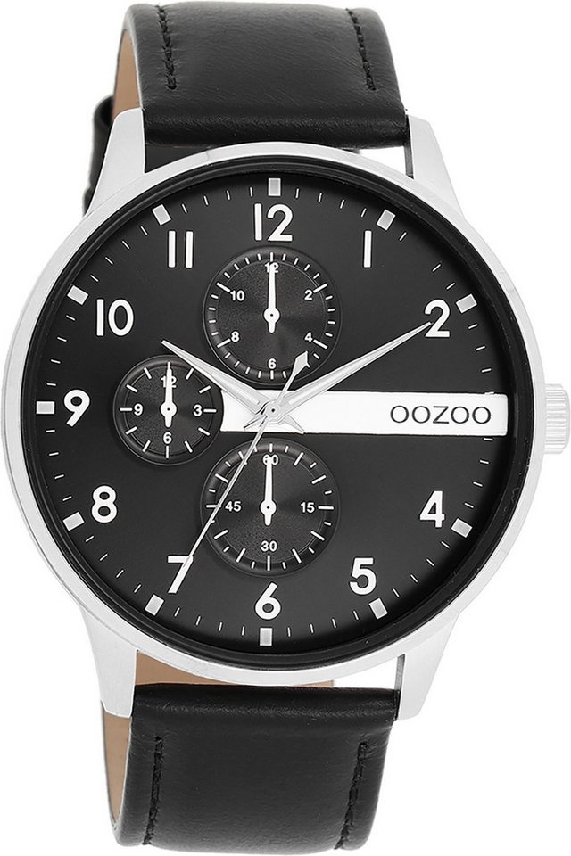 OOZOO Quarzuhr Oozoo Herren Armbanduhr Timepieces Analog, (Analoguhr), Herrenuhr rund, groß (ca. 45mm) Metallarmband, Fashion-Style von OOZOO