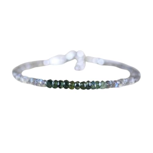 OPAL_WORLD 3 mm Saphir- und Labradorit-Armband mit facettierten Perlen in Rondelle-Form und verstellbarem, versilbertem Verschluss von 18 cm | LBRC_OW_08612 OPAL_WORLD 3 mm Saphir- und Labradorit-Armband mit facettierten Perlen in Rondelle-Form und verstellbarem, versilbertem Verschluss von 18 cm | LBRC_OW_08612 von OPAL_WORLD