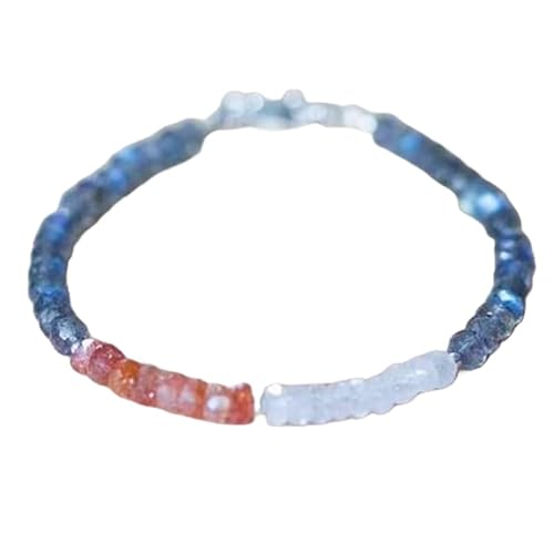 OPAL_WORLD Armband 18 cm mit versilbertem Verschluss, Labradorit, Regenbogen-Mondstein und Sonnenstein, facettierte Perlen 3-3,5 mm in Rondelle-Form | LBRC_OW_08054 OPAL_WORLD Armband 18 cm mit versilbertem Verschluss, Labradorit, Regenbogen-Mondstein und Sonnenstein, facettierte Perlen 3-3,5 mm in Rondelle-Form | LBRC_OW_08054 von OPAL_WORLD