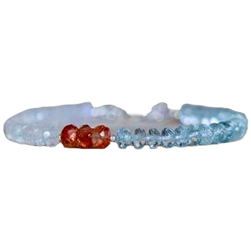 OPAL_WORLD Armband Aquamarin, Regenbogen-Mondstein und Sonnenstein 3,5-4 mm mit facettierten Perlen in Rondelle-Form und versilbertem Verschluss 18 cm | LBRC_OW_07018 OPAL_WORLD Armband Aquamarin, Regenbogen-Mondstein und Sonnenstein 3,5-4 mm mit facettierten Perlen in Rondelle-Form und versilbertem Verschluss 18 cm | LBRC_OW_07018 von OPAL_WORLD