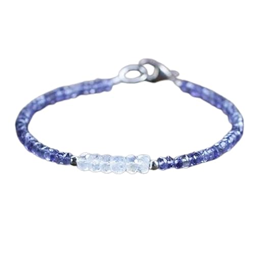 OPAL_WORLD Regenbogen- und Iolith-Mondstein-Armband 3-3,5 mm mit facettierten Rondelle-Perlen und versilbertem Verschluss 18 cm | LBRC_OW_08467 OPAL_WORLD Regenbogen- und Iolith-Mondstein-Armband 3-3,5 mm mit facettierten Rondelle-Perlen und versilbertem Verschluss 18 cm | LBRC_OW_08467 von OPAL_WORLD