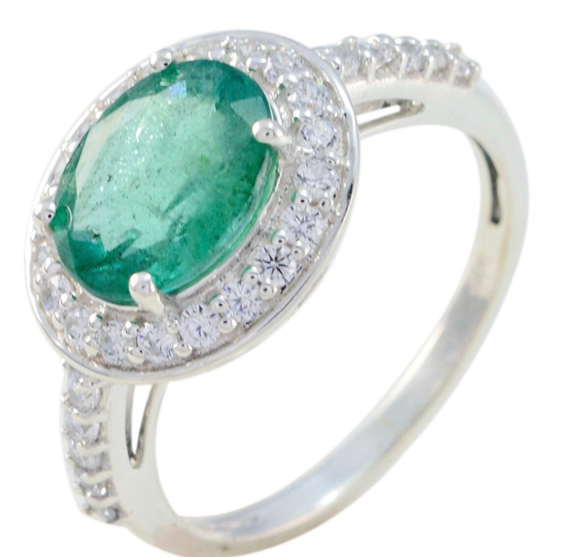Naturalemerald Gemstone Ring 925 Sterling Silver Natural Zambia Emerald Green Gift For Her Naturalemerald Gemstone Ring 925 Sterling Silver Natural Zambia Emerald Green Gift For Her von OPALEXPORTER