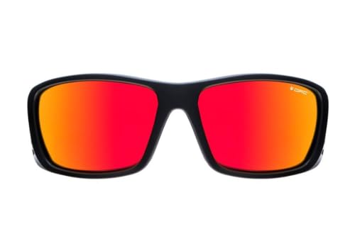 OPC SPORT EVEREST Matt Black Red/Red REVO Sportbrille | REVOcare Beschichtung | UV400 | Polarisiert | SMARTcare | Anti-Beschlag | Extremsport | Premium Design von OPC