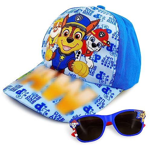 OPEIXSAYKOC Baseball Cap und Sonnenbrille Kinder Set, Sonnenbrille Kinder, Verstellbare Sonnenhut Kinder, Kinder Sonnenhut, Baseballmütze Sonnenhut Kinder UV Schutz, Sonnenschutzset für Kinder von OPEIXSAYKOC